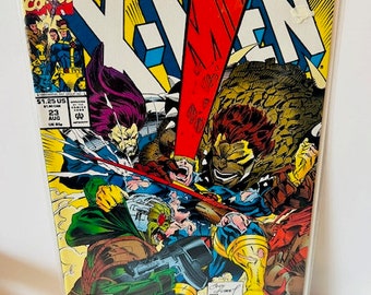X-Men #23 Comic Buch Marvel Super Heroes Vtg 1993 Time Testing Kubert Art August BC5