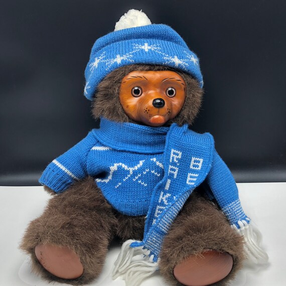 1985 VINTAGE TEDDY BEAR Robert Raikes limited edition wood Etsy