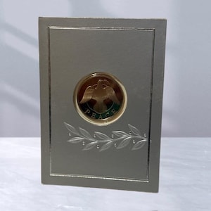 Franklin Mint Gold Coin Christmas Card Holiday Vtg 1970s Silver Dove Peace Gift