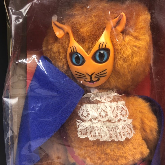 1983 MEGO FABULOUS FELINES Vintage Cat Mouse Kitten Plush Action