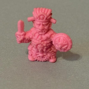 Vintage Japan Diener Rubber Toy Figure Eraser Monster Kaijou Aztec Warrior Mayan