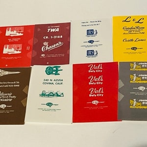 Sugar Packet Advertising Ad Ephemera LOT antique vtg California Vals Covina LA2