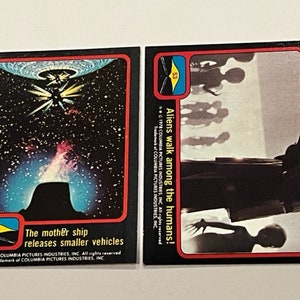 Close Encounters of Third Kind 3rd Trading Cards lot 1978 Topps UFO Columbia CO2