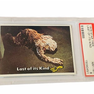 Star Trek Trading Card 1976 Topps Enterprise originele serie vtg-memorabilia met PSA 8-classificatie Last of its Kind #26 Nancy Crater buitenaards monster