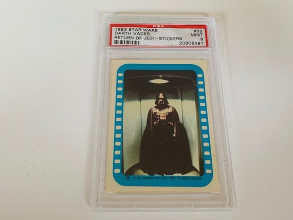 Star Wars Trading Card Vintage Graded PSA 9 Mint Vtg #52 Darth Vader Anakin Skywalker Sith Lord Album Sticker RARE Population 3 Pop - Etsy Star Wars Trading Card Vintage Graded PSA 9 Mint Vtg #52 Darth Vader Anakin Skywalker Sith Lord Album Sticker RARE Population 3 Pop - Etsy