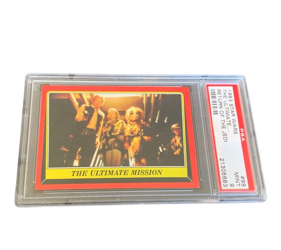 Star Wars Topps Trading Card Sticker Vintage Graded PSA 9 Mint Vtg  Collectible RARE Return Jedi #99 Ultimate Mission Chewbacca Solo Leia - Etsy