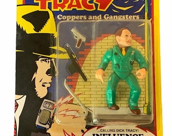 DICK TRACY VINTAGE 1990 Playmates moc sealed action figure toy vtg collectible coppers gangster walt disney public enemy Influence BMC1