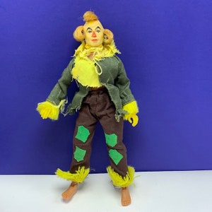 MEGO ESPANTALHO 1974 boneco de ação solto brinquedo original vintage vtg retro Mágico de Oz filmes de cultura pop cidade esmeralda espantalho BM2