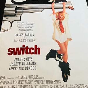 Kino Kino Poster Lobby Karte 1991 Switch Jimmy Smits Ellen Barkin RAR