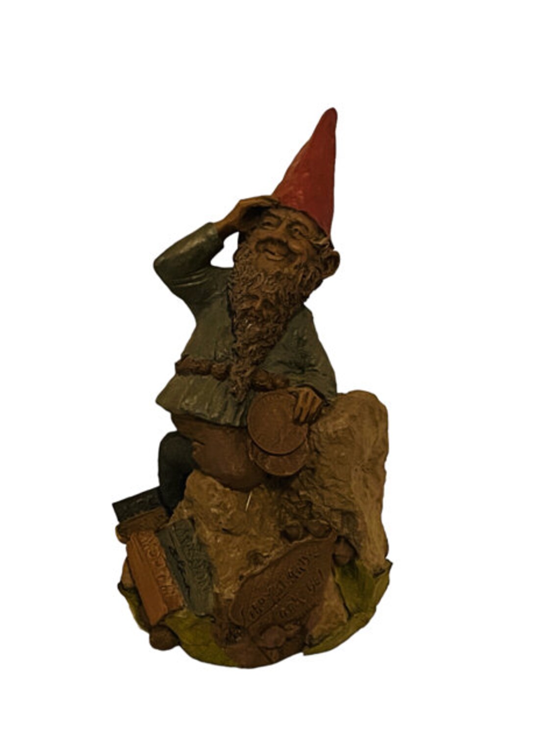 Postman Elf Tom Clark Gnome Figurine Vtg Sculpture Elf SIGNED Cairn Gary Mailman ...