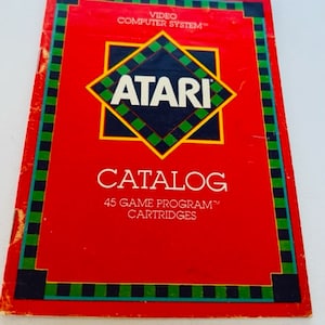 Atari Video Game Manual Guide Catalog Program instructions cartridge program vintage electronics 2600 ephemera 1981