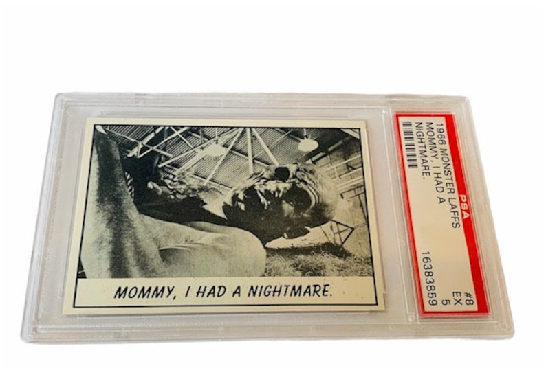 Horror Universal Monster Laffs Trading Card Vintage 1966 TCG Spo