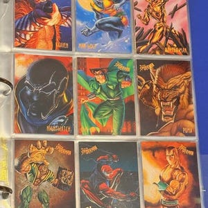 1997 Fleer Marvel Spider-Man Mixed Cards Lot sp Kraven Puma Schocker Owl Sandman