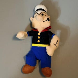 Vintage Popeye Plush - Etsy