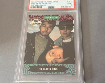 Yo MTV Raps Beastie Boys Music Card PSA 9 Rc 1991 Pro Set #103 Mke D MCA Rap sp