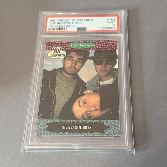 Yo MTV Raps Beastie Boys Music Card PSA 9 Rc 1991 Pro Set #103 Mike D MCA Rap sp Yo MTV Raps Beastie Boys Music Card PSA 9 Rc 1991 Pro Set #103 Mike D MCA Rap sp