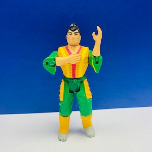 1986 KENNER CHUCK NORRIS Kimo yellow green Karate Kommandos Commandos vintage action figure original complete loose
