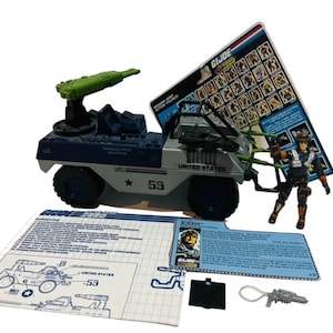 Eliminator Blocker RARE Gi Joe Hasbro ARAH Vtg Figure Toy Vehicle COMPLETE 1987