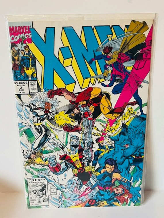 X-men #3 Comic Book Marvel Super Heroes 30th Anniversary 1991