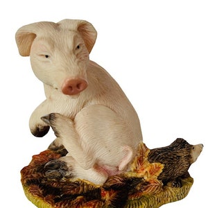 Pig Figurine Anthropomorphic Farm Hog Piglet sculpture Flambro Piggin Prickly
