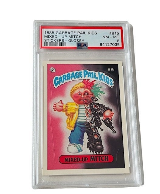 Garbage Pail Kids Trading Card Sticker PSA 8 Mixed up Mitch 1985