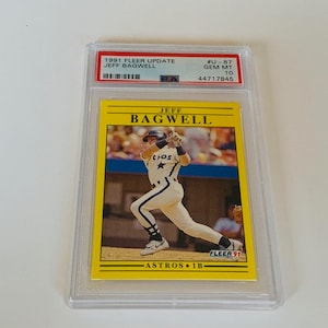 JEFF BAGWELL ROOKIE 1991 Fleer Update Rc Graded Gem Mint Psa 10 Houston Astros U-87 hall fame hof non auto