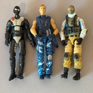 Vintage Gi Joe Parts Figure Lot Cobra Hasbro Toy Shockwave Beach Head Torpedo