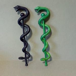 King Hiss Staff Parts Lot He-Man Masters Universe Figure Mattel MOTU Snakemen