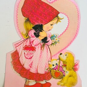 Karte zum Valentinstag Vtg Antikes Deko Schild Ephemera 1960er Jahre Eureka 16X12 BC2