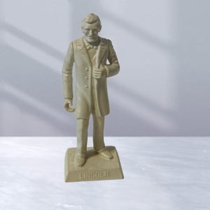 Abraham Lincoln Marx President America Toy Figure 1960 vtg Political 16th Abe us
