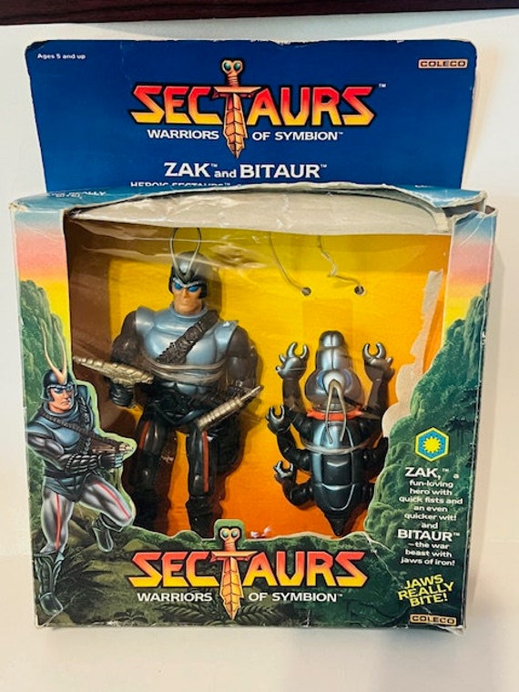Zak Bitaur Sectaurs Action Figure Puppet Toy Warrior Symbion