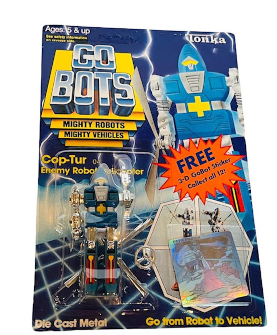 Go Bots Coptur Helicopter Gobots UNPUNCHED 1985 Vintage Transformer