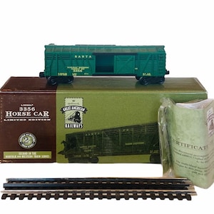 GREAT AMERICAN RAILWAYS Hallmark Lionel Vintage Modellzug Lokomotive Display Set Nib Box Sammlerstück Limited Edition 3356 Pferdewagen