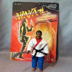 Figura Vintage Ninja Trade Mart 1986 Combat Master Tarjeta COMPLETA MOTU Remco Bro