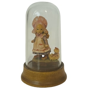 Anri Ferrandiz Italia Figura tallada a mano madera Vtg firmado RARE Mini Dome Doll
