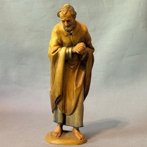 Vintage Roman Fontanini Italy Figurine Nativity Christmas Depose Carved Joseph