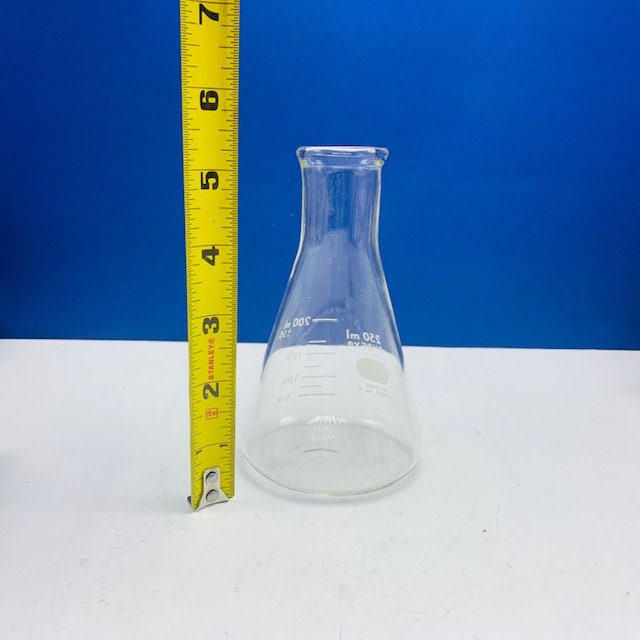 Pyrex Lab Glass PYREX LAB FLASK 250ml Vintage Laboratory Collectible Glass 250 Ml ...