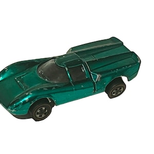 Hot Wheels Red Line car Redline Mattel 1968 Lola GT70 GT 70 Metallic Green vtg