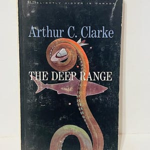 The Deep Range 1957 Arthur Clarke Science Fiction Paperback Book Vtg Alien UFO