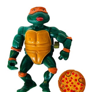 Teenage Mutant Ninja Turtles figura vintage juguete tmnt moc playmates retro vtg Mirage accesorios accesorios armas Partes 1989 Miguel Ángel