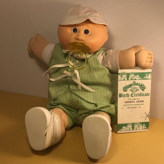 giocattolo 1983 KIDS Etsy PATCH bambola CABBAGE Coleco vintage qXZvOAHwX