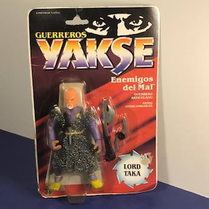 1980 GUERREROS YAKSE HASBRO vintage action figure complete Ninja Warriors moc sealed he man warlord type Lord Taka enemigos del mal BMC6