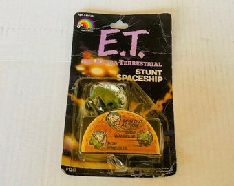 E.T. Pop-Up Spaceship and E.T. セット 1982 Et Extra Terrestrial Pop-up Spaceship Wind-up Figure Vintage