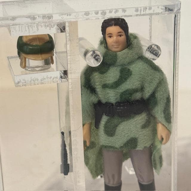 Princess Leia Combat Poncho AFA Graded 85 Complete Star Wars
