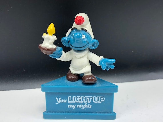 Smurfs Handy Smurf 20171 Tool Box Germany Vintage Figure Schleich Lot PVC Toy
