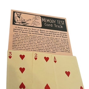 Magician toy vtg Magic Shop Trick 1940s Whitman Publishing Mystic Memory Test