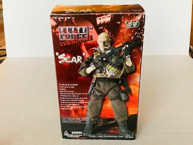 Elite Force Scar Terminate Military Action Figure Toy Blue Elite Force Scar Terminate Military Action Figure Toy Blue