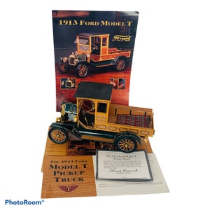 Franklin Mint Diecast Car Truck Danbury Precision Model COA vintage vtg classic exclusive retired limited 1913 Ford Model T Pickup Truck
