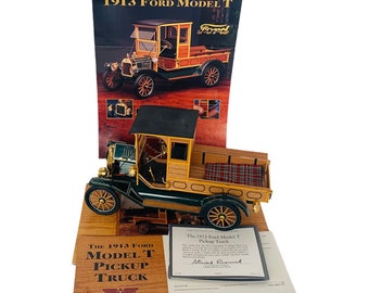 Franklin Mint Diecast Car Truck Danbury Precision Model COA vintage vtg classic exclusive retired limited 1913 Ford Model T Pickup Truck