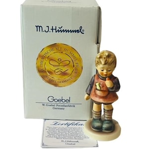 Goebel Hummel Figurine Germany box nib coa vtg 007 Delicious 435 Candy Antique